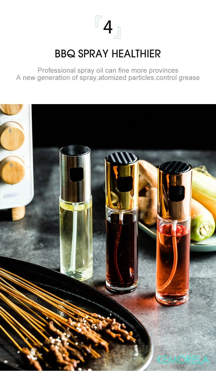 Push-Type Olive Oil Sprayer Bottle – Leak-Proof Pump Dispenser for Cooking, Grilling & BBQ