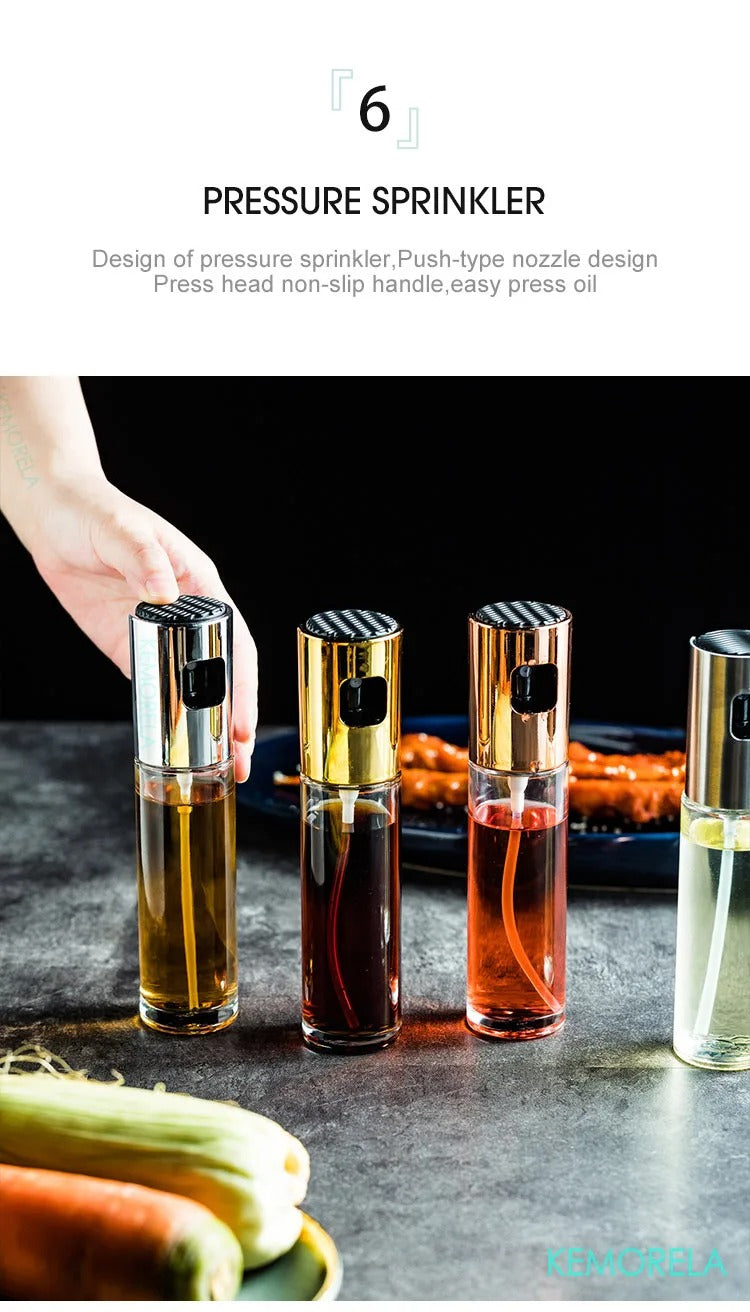 Push-Type Olive Oil Sprayer Bottle – Leak-Proof Pump Dispenser for Cooking, Grilling & BBQ