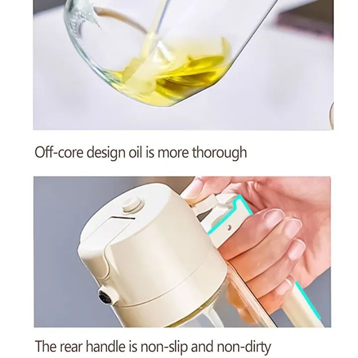 2-in-1 Glass Oil Sprayer & Storage Bottle – Leak-Proof Olive Oil Dispenser for Cooking, BBQ, Air Fryer, Salad & Steak