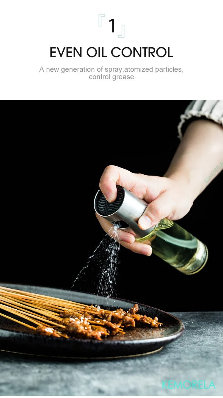 Push-Type Olive Oil Sprayer Bottle – Leak-Proof Pump Dispenser for Cooking, Grilling & BBQ