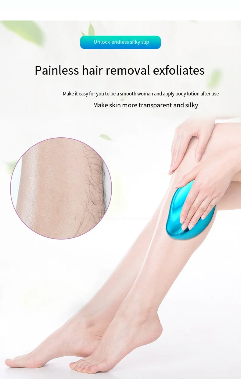 Crystal Hair Removal Eraser – Painless Nano Glass Epilator for Smooth & Silky Skin (Reusable & Eco-Friendly)