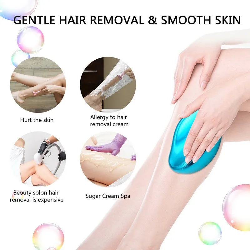 Crystal Hair Removal Eraser – Painless Nano Glass Epilator for Smooth & Silky Skin (Reusable & Eco-Friendly)