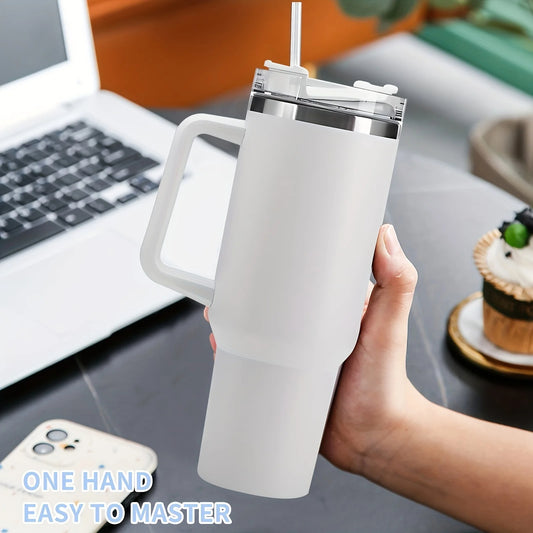 40oz Vacuum Insulated Tumbler – Stainless Steel Travel Mug with Handle
