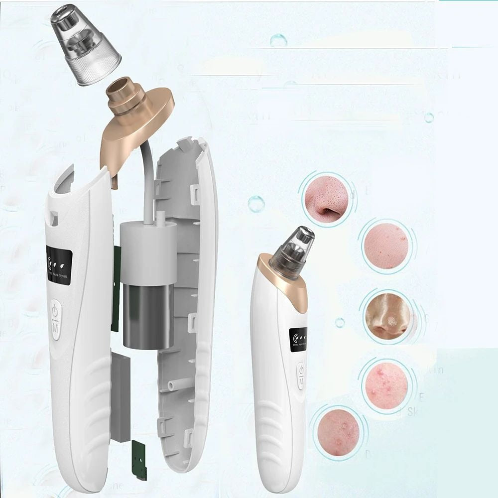 Upgraded Electric Blackhead Remover Vacuum – Facial Pore Cleaner & Acne Extractor Tool with 5 Probes for Women & Men