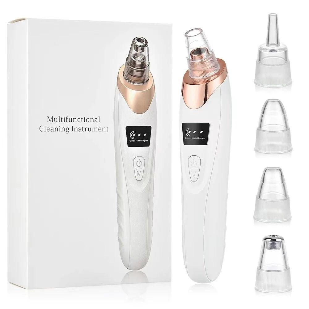 Upgraded Electric Blackhead Remover Vacuum – Facial Pore Cleaner & Acne Extractor Tool with 5 Probes for Women & Men